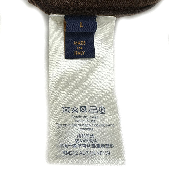 LOUIS VUITTON ルイ・ヴィトン フーディ モノグラム パーカー ブラウン RM212 AU7 HLN81W L メンズ【中古】