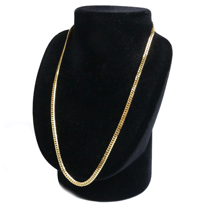 K18YG イエローゴールド ネックレス 喜平6面Wカット 30.7g 50cm ユニセックス【中古】