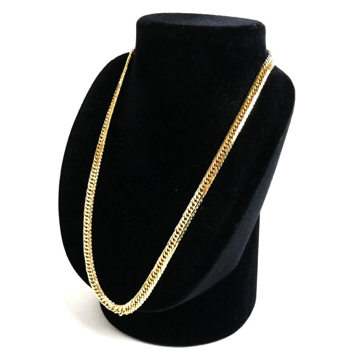 K18YG イエローゴールド ネックレス 喜平16面トリプルカット 50.3g 50cm ユニセックス【中古】