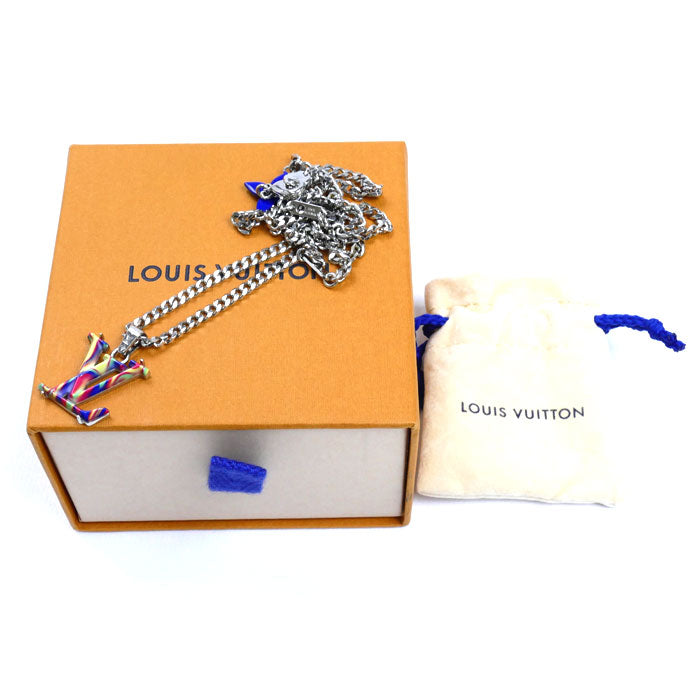 LOUIS VUITTON ルイ・ヴィトン メタル コリエ・LV サイケデリック ネックレス MP3353 LE1292 20.1g 52/57/62cm レディース【中古】