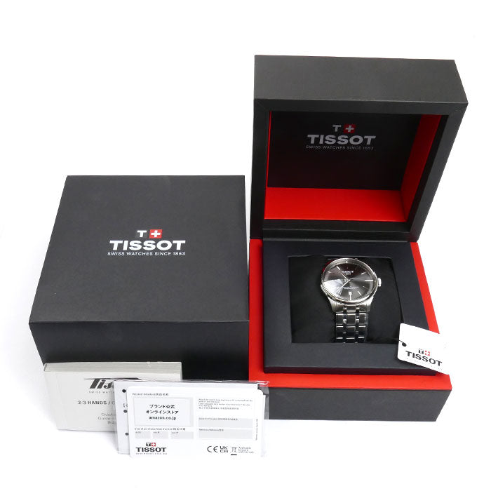 TISSOT ティソ シュマン・デ・トゥレル パワーマティック80 39mm 腕時計 自動巻き T139.807.11.061.00 メンズ【未使用】【買取品】