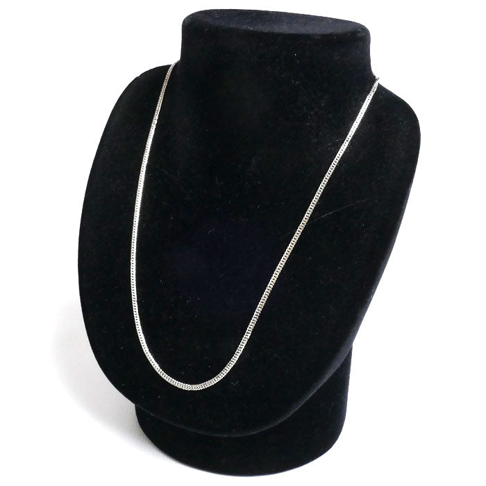 Pt850プラチナ ネックレス 喜平6面Wカット 10.3g 45cm レディース【中古】