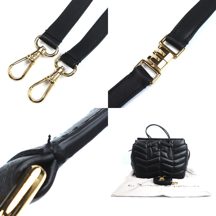 ERMANNO SCERVINO エルマノシェルビーノ 2Wayショルダーバッグ ブラック レディース【中古】