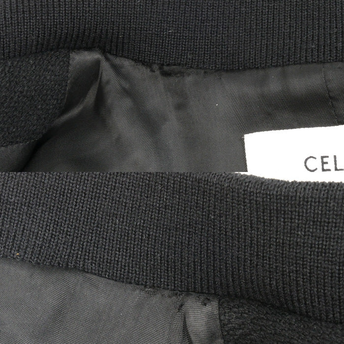 CELINE セリーヌ クラシック テディジャケット スタジャン ブラック 2V56D896C.38NO 48 メンズ【中古】