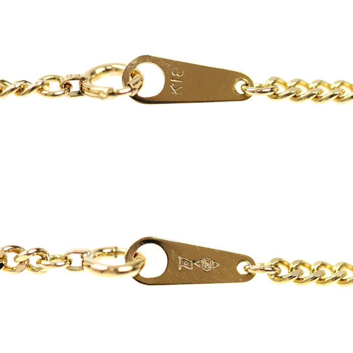 K18YG イエローゴールド ネックレス 喜平2面カット 10.0g 50cm ユニセックス【中古】