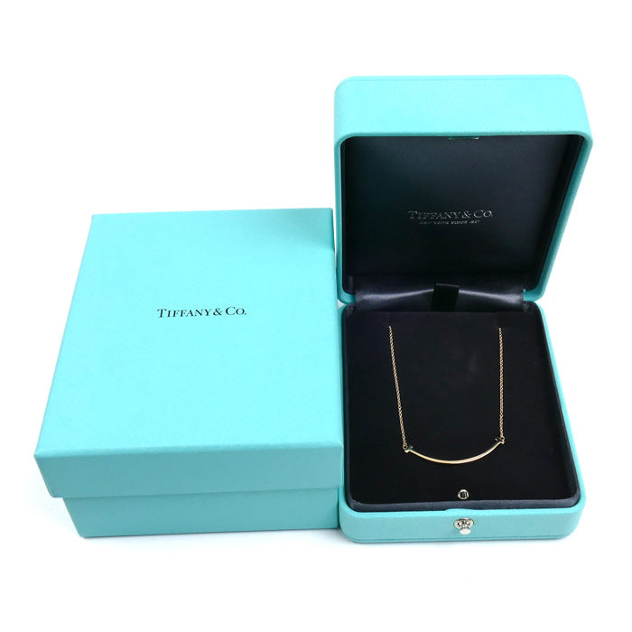 TIFFANY&Co. ティファニー K18PG ピンクゴールド Tスマイル スモール ネックレス 60011678 2.9g 41/46cm レディース【中古】
