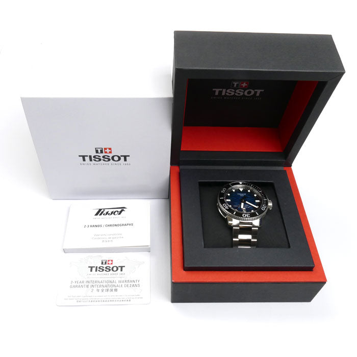 TISSOT ティソ シースター2000プロフェッショナル 腕時計 自動巻き T120.607.11.041.00 メンズ【中古】【美品】