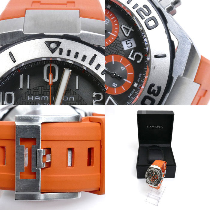 HAMILTON ハミルトン カーキ ネイビー サブ 腕時計 自動巻き H78716983/H787160 メンズ【中古】