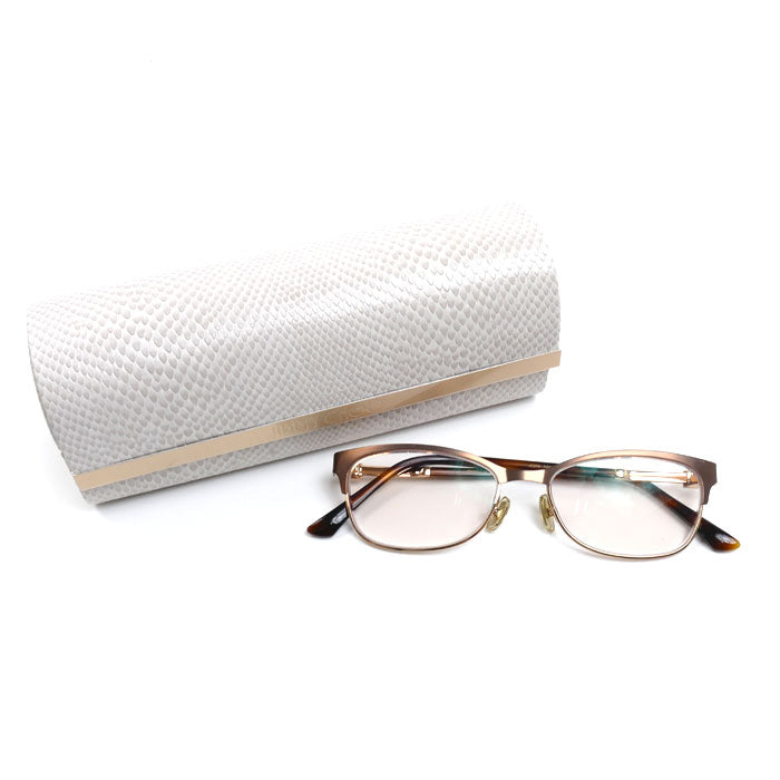 JIMMY CHOO ジミーチュウ JC275 FG4 メガネ ピンクゴールド/マーブル レンズ度入り レディース 52⬜︎16 145【中古】