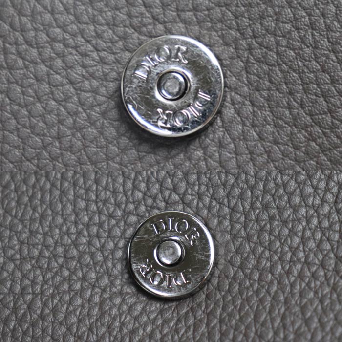 Dior ディオール サドル ボディバッグ ブラウングレー 1ADPO095YKY ユニセックス【中古】
