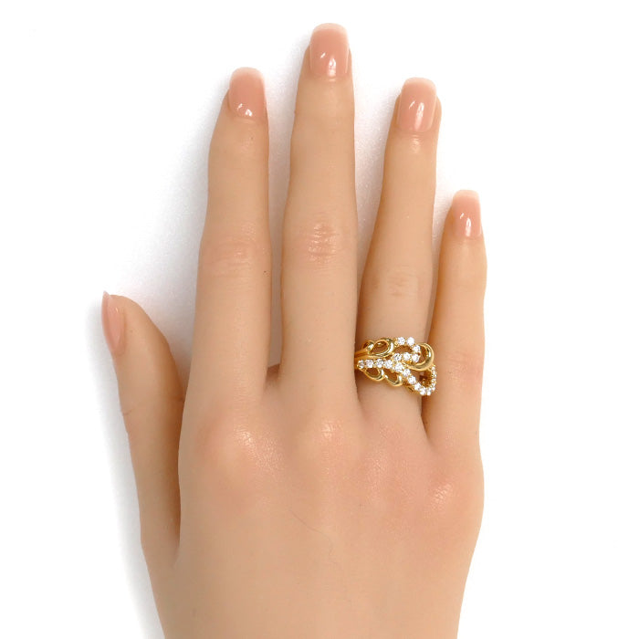 LANVIN ランバン K18YG イエローゴールド リング・指輪 ダイヤモンド0.60ct 11.5号 5.8g レディース【中古】【美品】