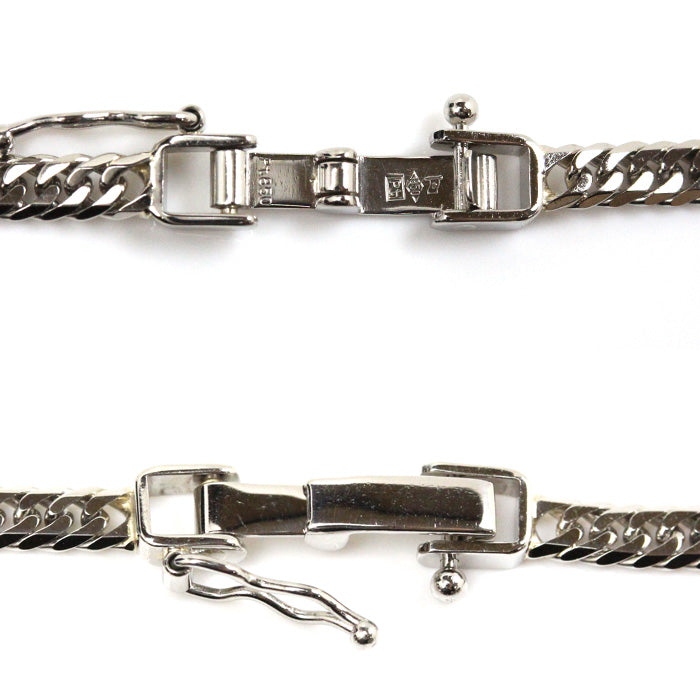 Pt850プラチナ ネックレス 喜平6面Wカット 20.2g 50cm ユニセックス【中古】