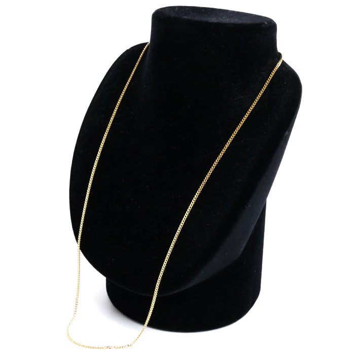 K18YG イエローゴールド ネックレス 喜平2面カット 10.0g 60cm ユニセックス【中古】