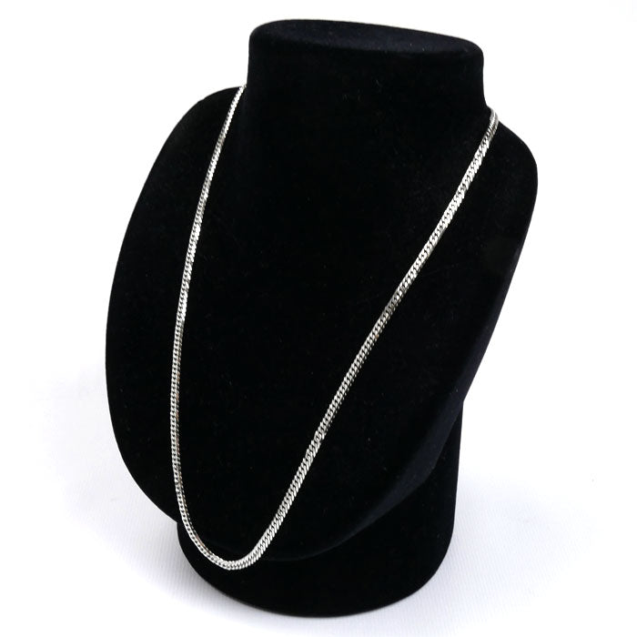 Pt850プラチナ ネックレス 喜平6面Wカット 20.2g 50cm ユニセックス【中古】