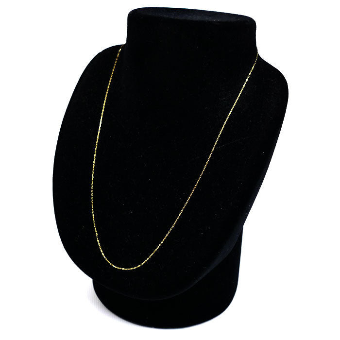 K18YG イエローゴールド ネックレス 小豆 1.0g ~45cm レディース【中古】