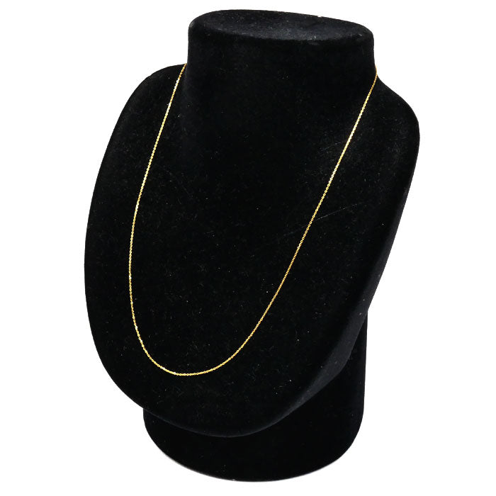 K18YG イエローゴールド ネックレス 小豆 1.6g ~44cm レディース【中古】