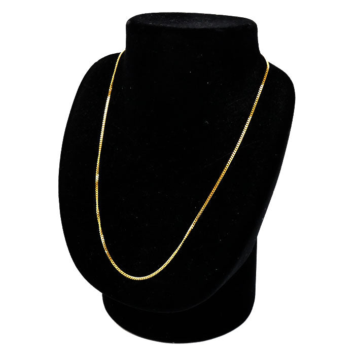 K18YG イエローゴールド ネックレス 喜平2面カット 5.2g 45cm ユニセックス【中古】【美品】