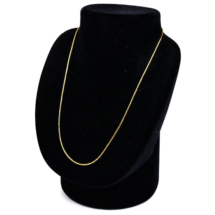 K18YG イエローゴールド ネックレス 3.3g ~45cm デザイン フリーチェーン レディース【中古】