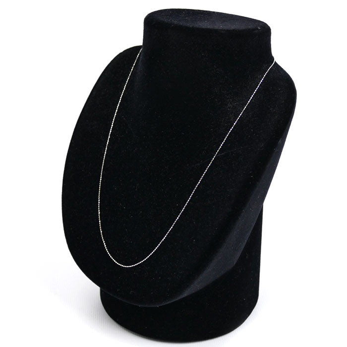 K18WG ホワイトゴールド デザイン ネックレス 1.4g ~45cm フリーチェーン レディース【中古】