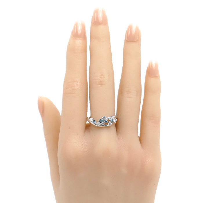 K18WG ホワイトゴールド リング・指輪 ダイヤモンド0.50ct 12号 4.1g レディース【中古】【美品】