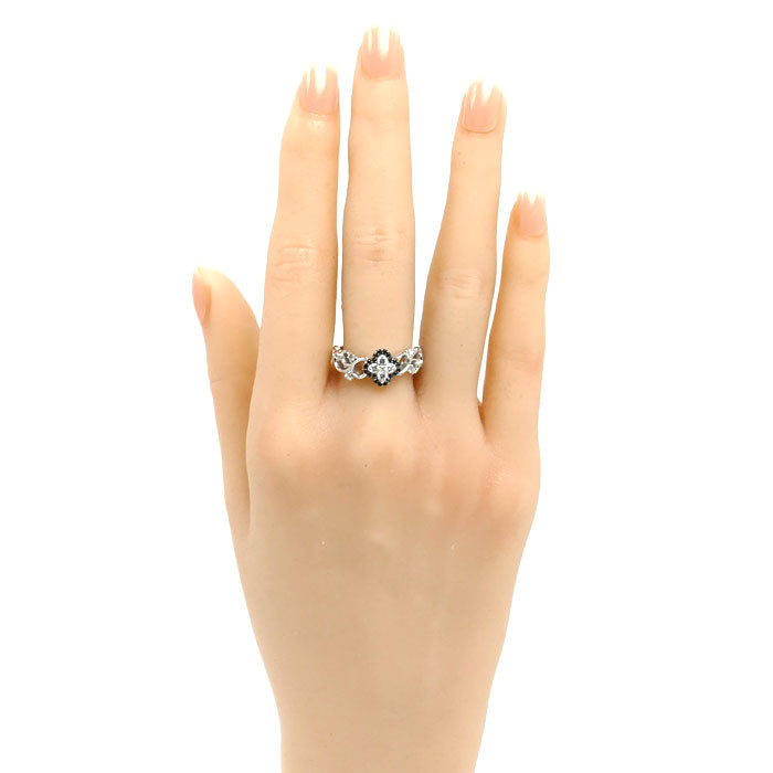 K18WG ホワイトゴールド リング・指輪 ダイヤモンド0.28ct/0.09ct 13号 5.9g レディース【中古】