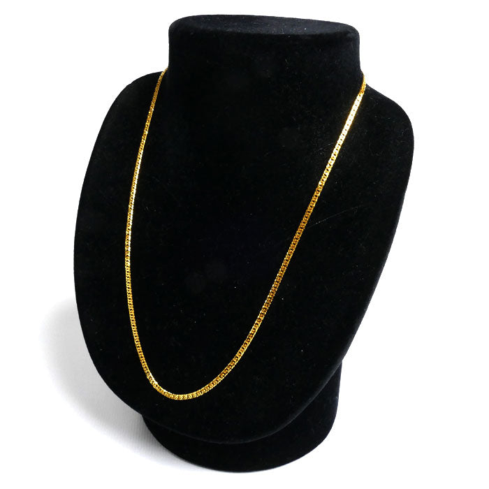 純金 ネックレス 喜平6面Wカット 9.0g 45cm レディース【未使用】【買取品】