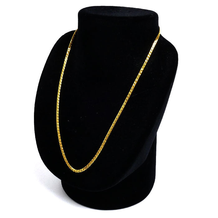 K24YG イエローゴールド ネックレス 喜平6面トリプルカット 8.4g 45cm ユニセックス【未使用】【買取品】