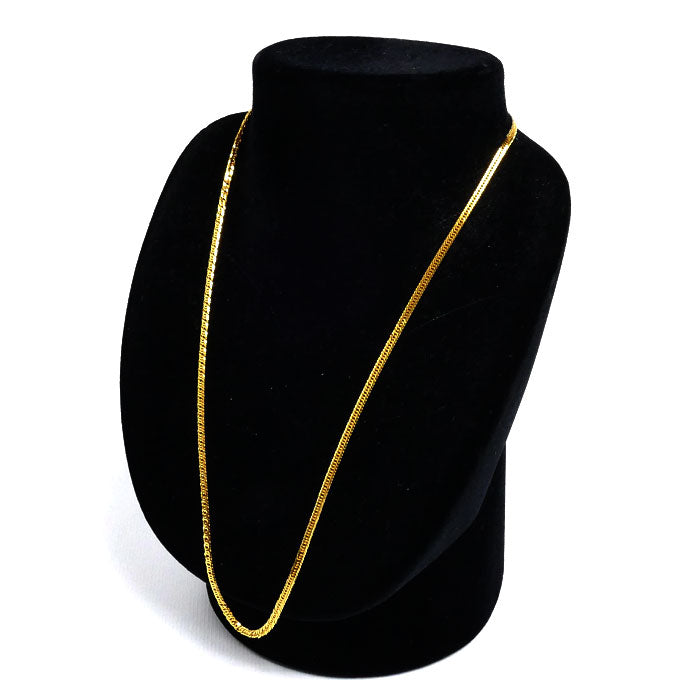 K24YG イエローゴールド ネックレス 喜平6面トリプルカット 9.3g 50cm ユニセックス【未使用】【買取品】