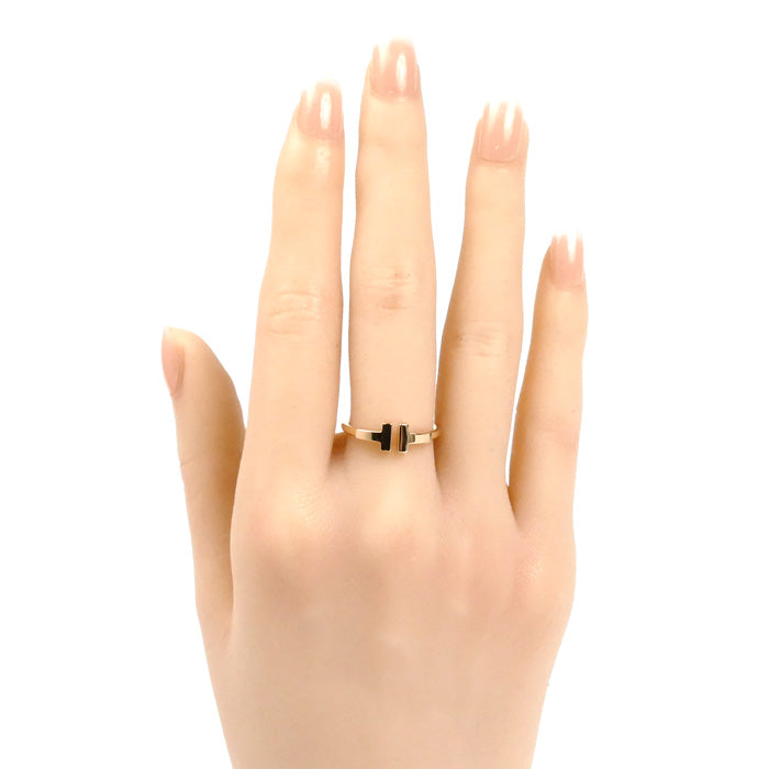 TIFFANY&Co. ティファニー K18PG ピンクゴールド Tワイヤー リング・指輪 60147375 11号 3.2g レディース【中古】【美品】