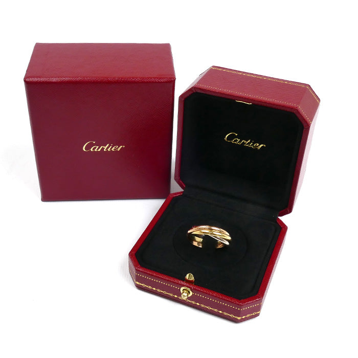 CARTIER カルティエ K18YG/PG/WG トリニティSM リング・指輪 B4235163 23号 63 7.4g ユニセックス【中古】【美品】