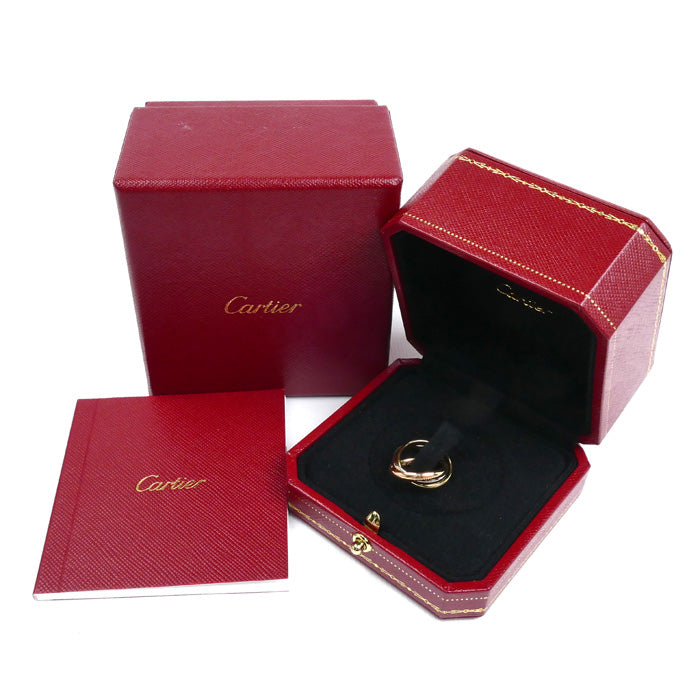 CARTIER カルティエ K18YG/PG/WG トリニティSM リング・指輪 B4235144 4号 5.1g レディース【中古】【美品】
