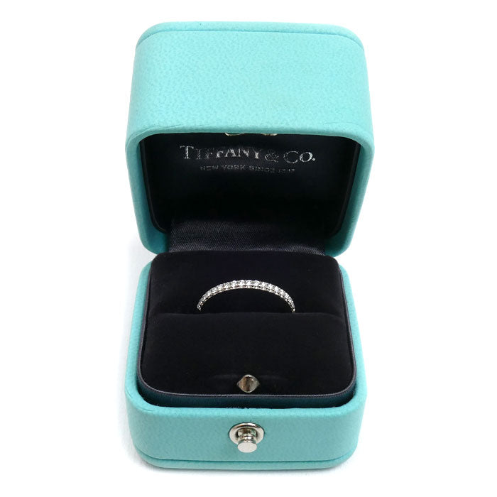TIFFANY&Co. ティファニー Pt950プラチナ ソレスト ハーフエタニティ ダイヤ リング・指輪 ダイヤモンド 11.5号 3.0g レディース【中古】【美品】