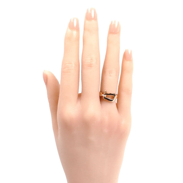 FRED フレッド K18PG ピンクゴールド フォース10 ダイヤ リング・指輪 ダイヤモンド 10号 4.1g レディース【中古】【美品】