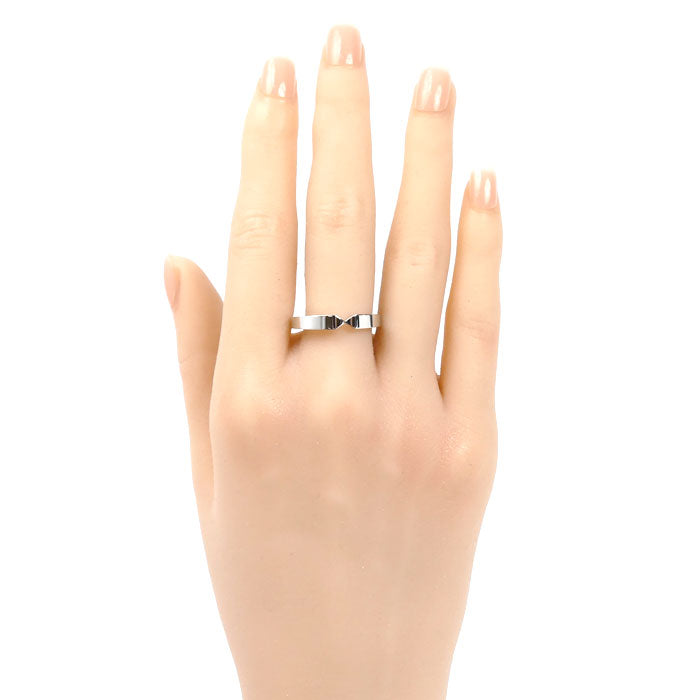 Chaumet ショーメ Pt950プラチナ トリオンフ ドゥ ショーメ マリッジ リング・指輪 08279 16.5号 57 6.4g レディース【中古】【美品】