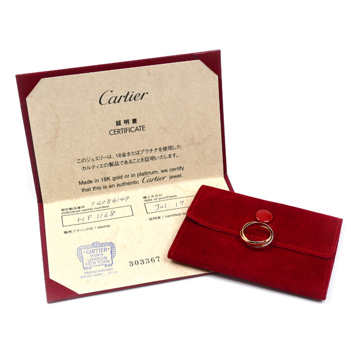 CARTIER カルティエ K18YG/PG/WG トリニティ SM リング・指輪 B4086149 9号 49 4.4g レディース【中古】【美品】