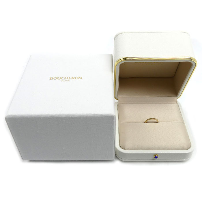 Boucheron ブシュロン K18YG イエローゴールド キャトル クルドパリ スモール リング・指輪 JAL01165 9号 49 1.9g レディース【中古】【美品】