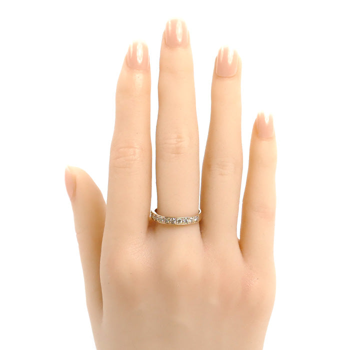 K18PG ピンクゴールド リング・指輪 ダイヤモンド0.50ct 15号 1.8g レディース【中古】