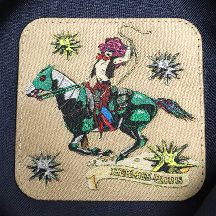 HERMES エルメス ボブエデン セリエボタン バケットハット ハット ネイビー H231039N SIZE 57 レディース【中古】