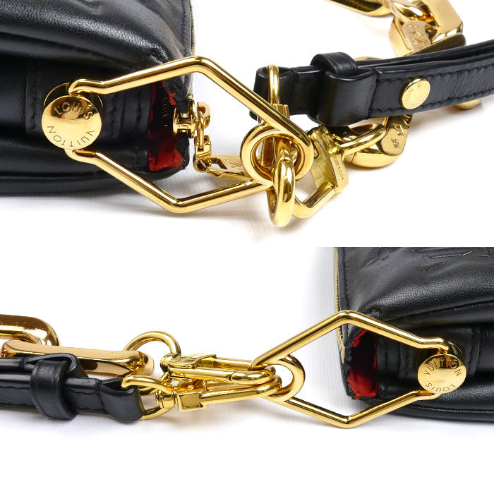 LOUIS VUITTON ルイ・ヴィトン クッサンBB 2Wayショルダーバッグ ブラック M21259 ICチップ レディース【中古】