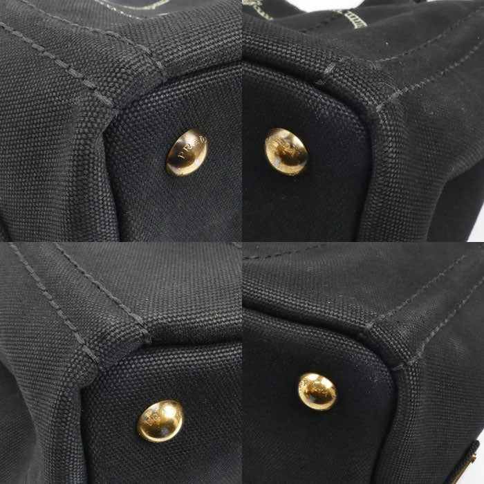 PRADA プラダ カナパ ミニ 2Wayショルダーバッグ ブラック 1BG439 レディース【中古】