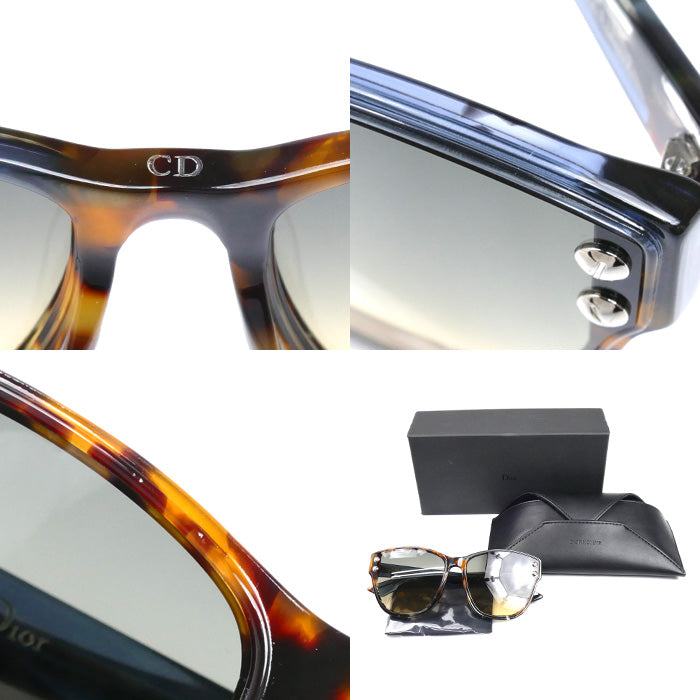 Christian Dior クリスチャンディオール Dior Addict 3F サングラス ブラウン ライトブルー JBW86 62□17 145 メンズ【中古】