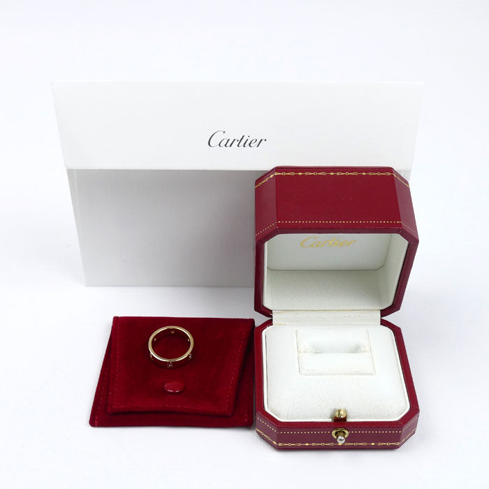 CARTIER カルティエ K18YG イエローゴールド ラブリング クラシック 6P ダイヤ リング・指輪 ダイヤモンド 14号 54 7.5g レディース【中古】【美品】
