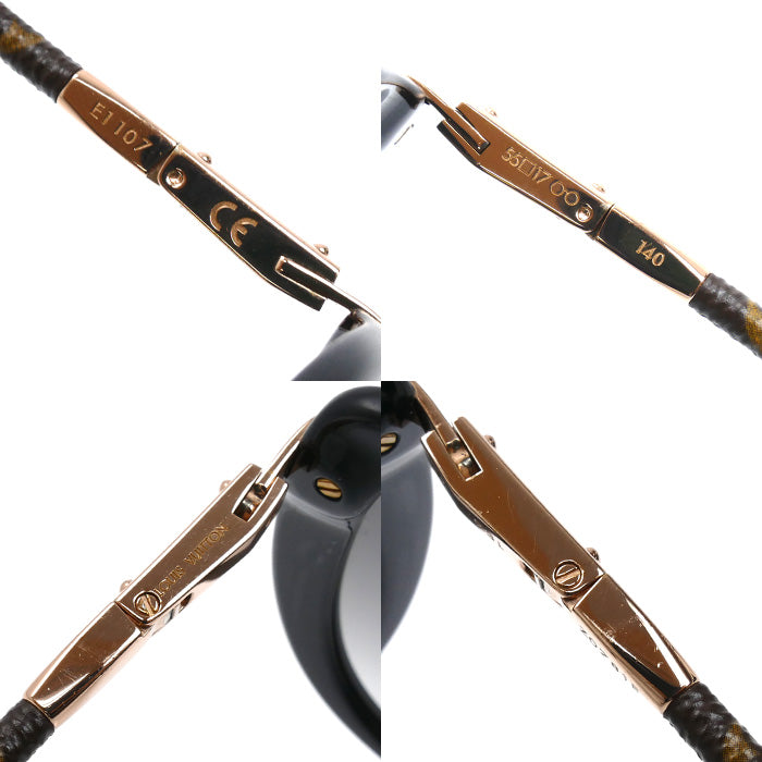 LOUIS VUITTON ルイ・ヴィトン シャルロット モノグラム サングラス ブラック Z0781E 55□17-140 E1107 ユニセックス【中古】
