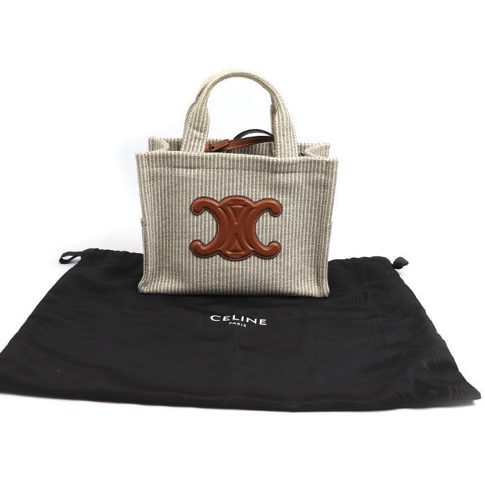CELINE セリーヌ スモール カバ タイス トート 2Wayショルダーバッグ ベージュ 199162FEE.02BG レディース【中古】【美品】