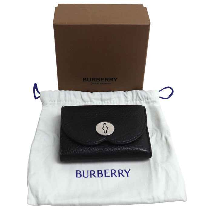 BURBERRY バーバリー チェス コンパクトウォレット 三つ折り財布 ブラック 80823231 ユニセックス【中古】【美品】