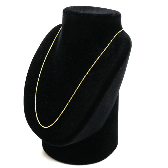 K18YG イエローゴールド デザイン ネックレス 3.4g ~45cm フリーチェーン レディース【中古】
