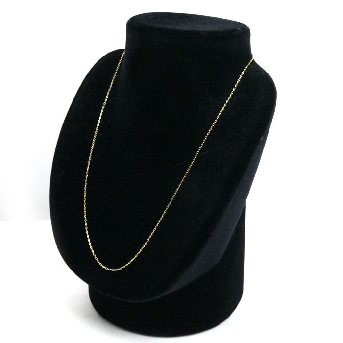 K18YG イエローゴールド ネックレス 小豆 1.9g ~45cm レディース【中古】