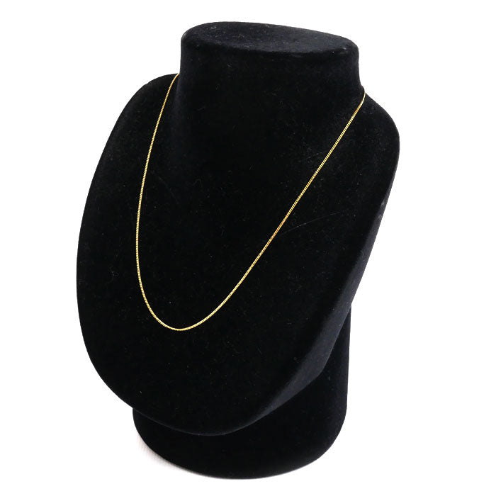 セイコージュエリー K18YG イエローゴールド ネックレス 喜平2面カット 1.8g 40cm【中古】