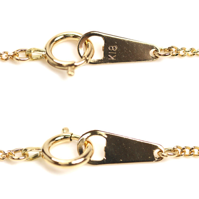 K18YG イエローゴールド ネックレス 喜平2面カット 2.5g 40cm【中古】