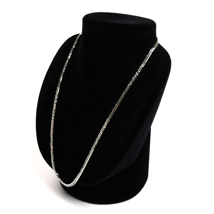 Pt850プラチナ ネックレス 喜平6面Wカット 20.2g 50cm メンズ【中古】